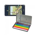 MUNHWA Nexpro Premium Oil-Based Colored Pencil Set | 12 Essential Colors in Protective Tin Case | Professional Artist Grade | KC Certified | Made in Korea